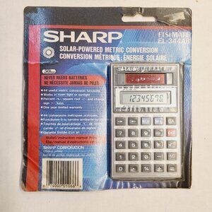 Vintage Sharp ELSI MATE EL-344A Solar Cell Calculator